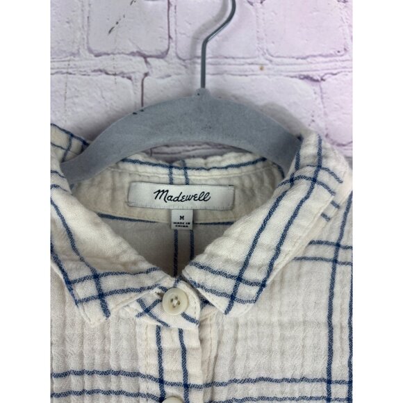 Madewell Lightspun Hilltop Shirt in Windowpane - Picture 9 of 11
